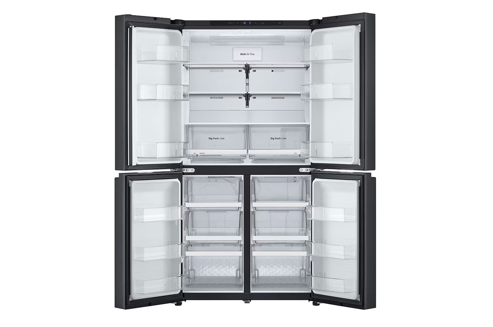 LG GR-929B: מקרר 4 דלתות 872 ליטר בגימור נירוסטה מושחרת יוקרתית | יבואן רשמי – תמונה 3