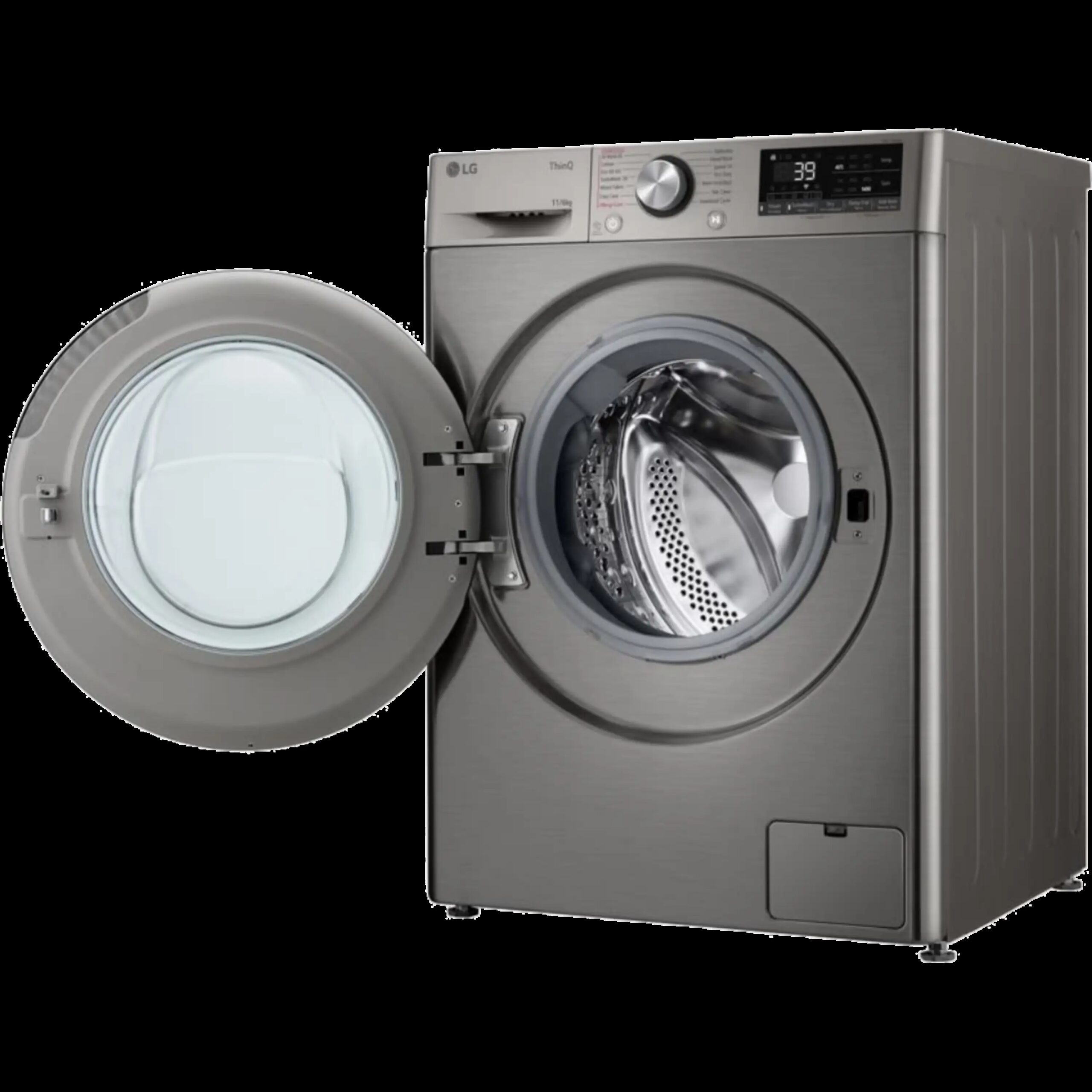 מכונת כביסה משולבת מייבש LG WD11614GBB פתח חזית 11 ק"ג, מייבש 6 ק"ג-יבואן רשמי – תמונה 3