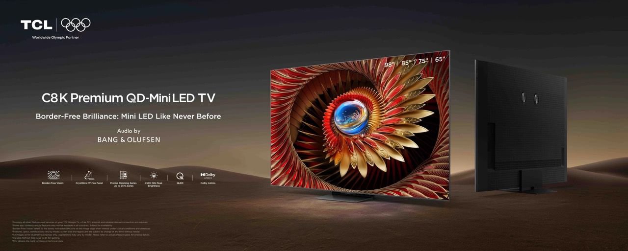 TCL 85C8K QD-Mini LED: טלוויזיית 85 אינץ' עם 4500 ניטים ו-Bang & Olufsen | יבואן רשמי-משלוח מהיר – תמונה 10