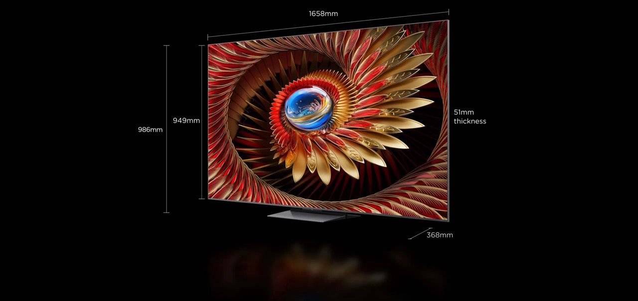 TCL 75C8K QD-Mini LED: טלוויזיית 75 אינץ' עם 4500 ניטים ו-Bang & Olufsen | יבואן רשמי – תמונה 5
