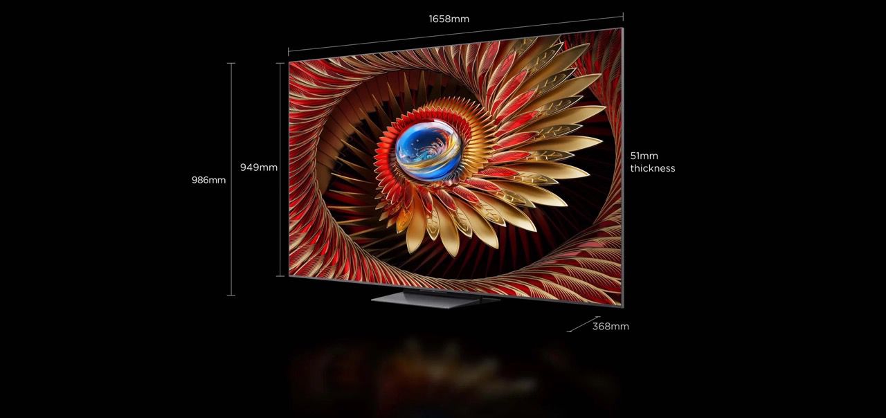 TCL 75C8K QD-Mini LED: טלוויזיית 75 אינץ' עם 4500 ניטים ו-Bang & Olufsen | יבואן רשמי – תמונה 5