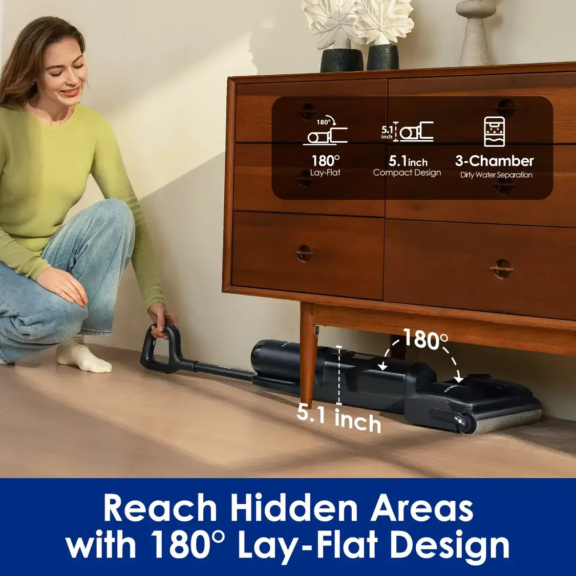Tineco S7 Stretch – שואב שוטף חכם 4-ב-1 עם עוצמת שאיבה 18,000Pa – תמונה 8