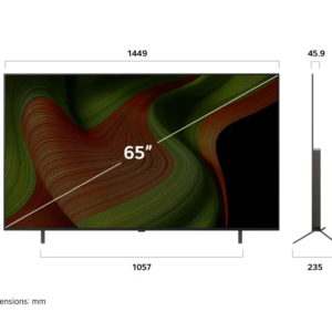 טלוויזיה חכמה LG OLED65B56LA 65 אינץ׳ OLED AI B5 4K 120Hz – מעבד α8 AI Gen2 | יבואן רשמי-משלוח מהיר