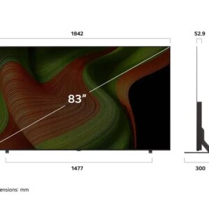 טלוויזיה חכמה LG OLED83B56LA - דגם 83 אינץ' 4K OLED 2025 | יבואן רשמי