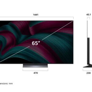 טלוויזיה חכמה LG OLED65C56LA – מסך OLED evo AI C5 65 אינץ׳ 4K 144Hz | יבואן רשמי-משלוח מהיר