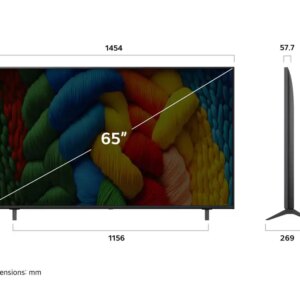 LG 65NANO80A6A – טלוויזיה חכמה 65 אינץ' NanoCell 4K AI 2025 | יבואן רשמי