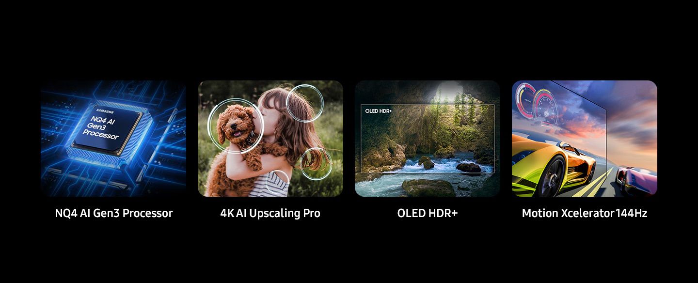 טלוויזיה Samsung QE77S90F OLED בגודל 77 אינץ׳ – Vision AI, OLED HDR+ וגיימינג 144Hz | יבואן רשמי-משלוח מהיר