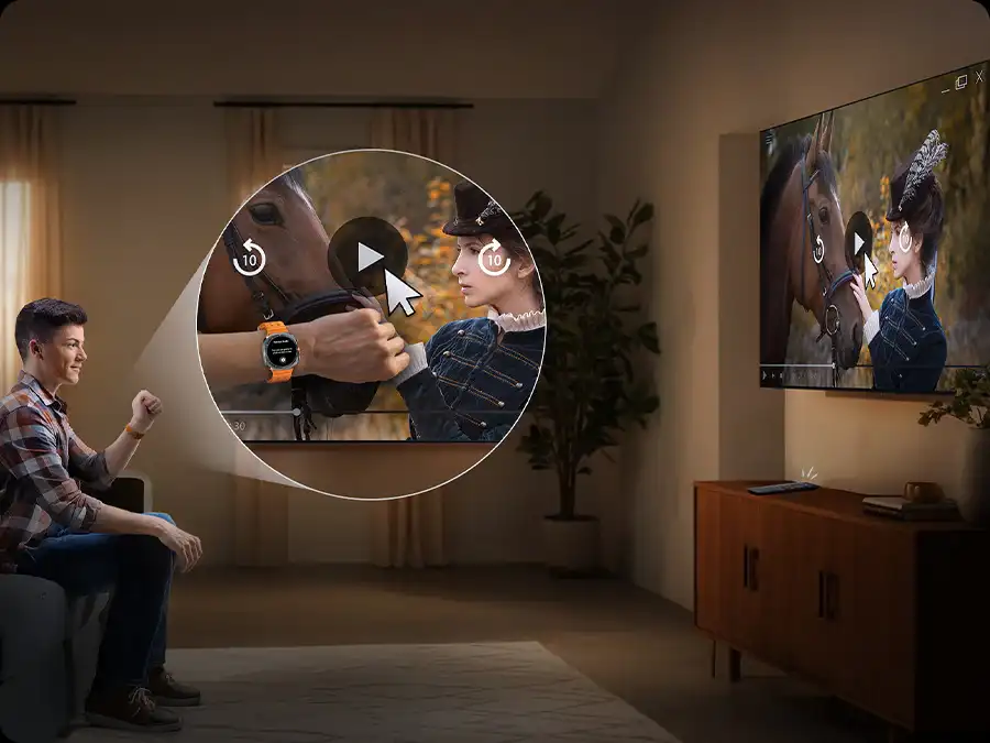 טלוויזיה Samsung QE48S90F OLED בגודל 48 אינץ׳ – Vision AI, OLED HDR+ וגיימינג 144Hz | יבואן רשמי – תמונה 2