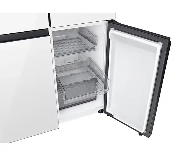 מקרר 4 דלתות מקפיא תחתון 648 ליטר Samsung דגם RM70F63REWML מבית סמסונג בגימור Bespoke לבן - יבואן רשמי | משלוח מהיר – תמונה 6