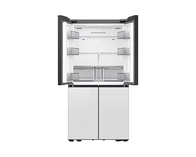 מקרר 4 דלתות מקפיא תחתון 648 ליטר Samsung דגם RM70F63REWML מבית סמסונג בגימור Bespoke לבן - יבואן רשמי | משלוח מהיר – תמונה 8