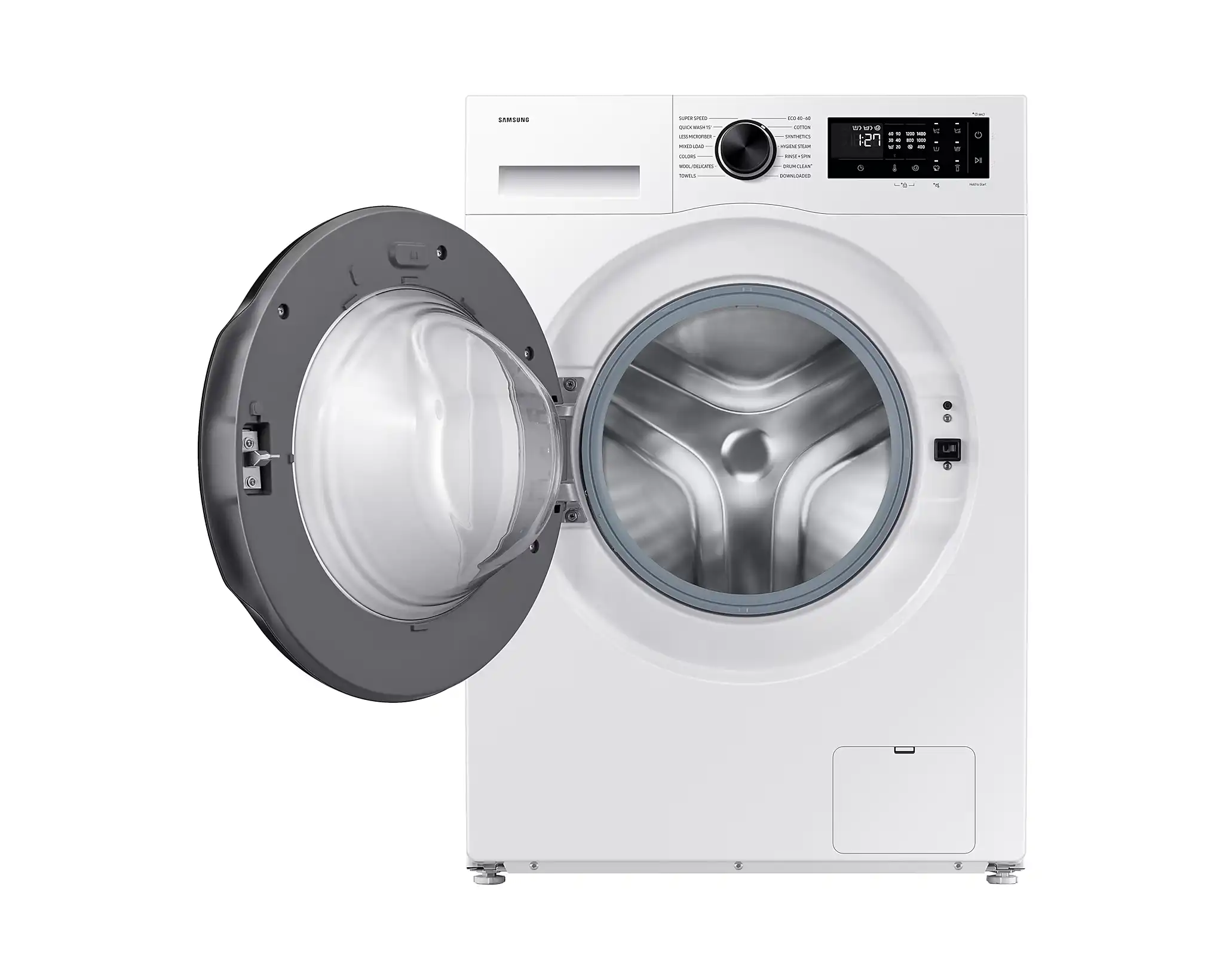 SAMSUNG WW90DG5U35AEKJ סמסונג - מכונת כביסה 9 ק"ג עם פתח קדמי בצבע שחור | יבואן רשמי – תמונה 3
