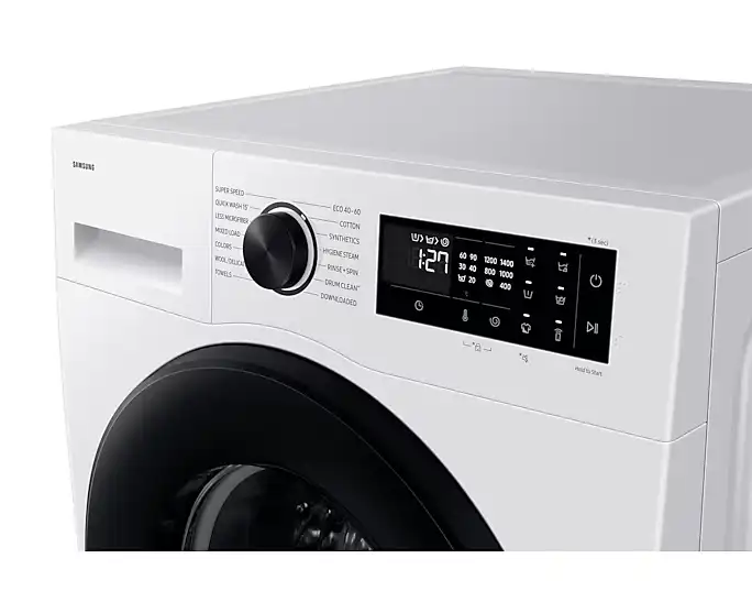 SAMSUNG WW90DG5U35AEKJ סמסונג - מכונת כביסה 9 ק"ג עם פתח קדמי בצבע שחור | יבואן רשמי – תמונה 7