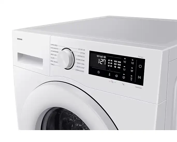 SAMSUNG WW90DG5U35TEKJ סמסונג - מכונת כביסה 9 ק"ג עם פתח קדמי בצבע לבן | יבואן רשמי – תמונה 10