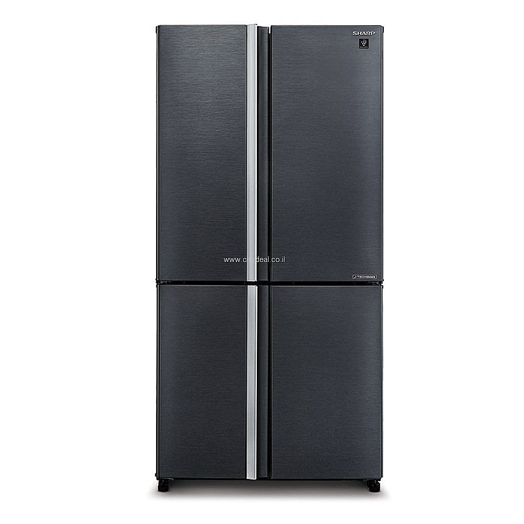 מקרר 4 דלתות Sharp SJ-9260SL מקפיא תחתון 607 ליטר אינוורטר No Frost נירוסטה מושחרת עם פיקוד שבת - יבואן רשמי | משלוח מהיר – תמונה 2