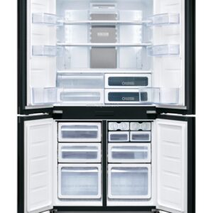 מקרר שארפ 4 דלתות מקפיא תחתון Sharp SJ-9160SL בנפח 607 ליטר אינוורטר נירוסטה שחורה עם פיקוד שבת - יבואן רשמי