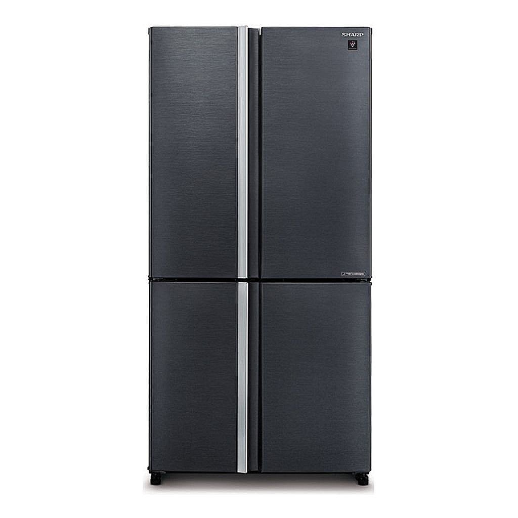 מקרר 4 דלתות Sharp SJ-9260BK מקפיא תחתון 607 ליטר אינוורטר No Frost שחור עם פיקוד שבת - יבואן רשמי | משלוח מהיר