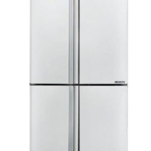 מקרר 4 דלתות מקפיא תחתון Sharp SJ-9160W שארפ 607 ליטר אינוורטר לבן עם פיקוד שבת - יבואן רשמי | משלוח מהיר
