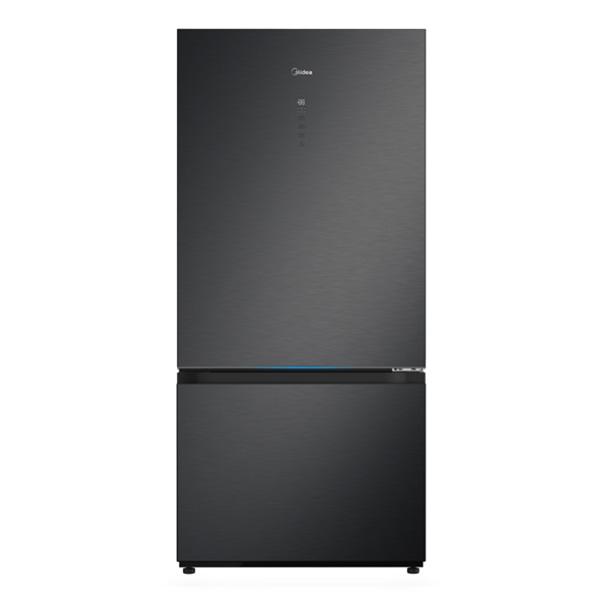Midea MDRB905FGL45D – מקרר מקפיא תחתון 2 דלתות 680 ליטר No Frost שחור | יבואן רשמי