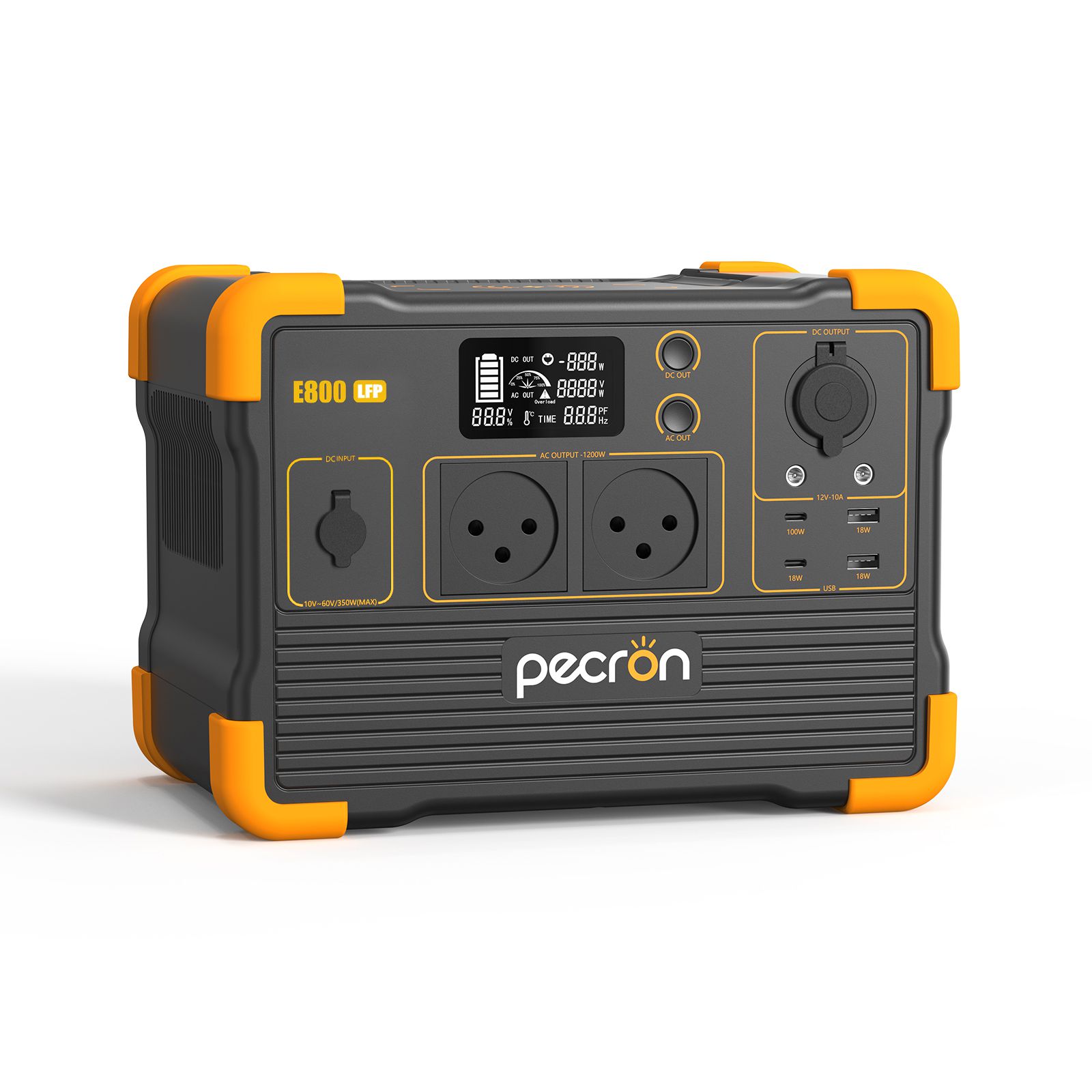 PECRON E800LFP – תחנת כוח ניידת 768Wh/1200W מבית פקרון LiFePO₄ | יבואן רשמי-משלוח מהיר – תמונה 5