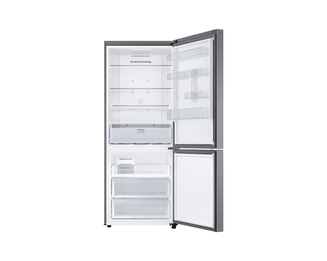 Samsung RB50DG601ES9- מקרר 2 דלתות מקפיא תחתון 508 ליטר עם Max Space וקירור מתקדם 2026 – תמונה 3