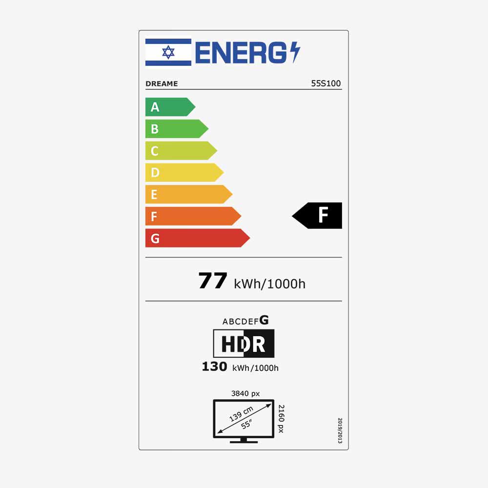 טלוויזיה חכמה ״Dreame 55S100 Aura Mini LED 4K 55 – עם 144Hz + סאונדבר מובנה | יבואן רשמי – תמונה 6