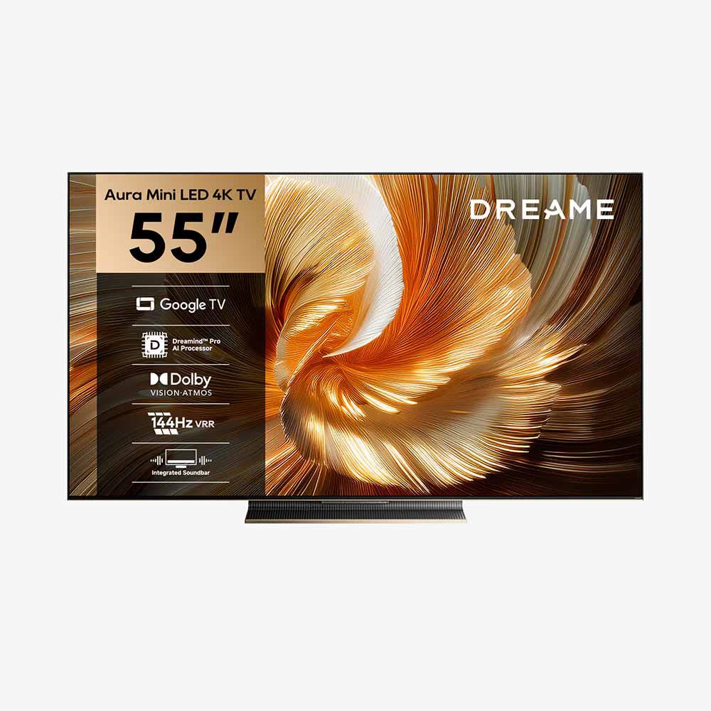טלוויזיה חכמה ״Dreame 55S100 Aura Mini LED 4K 55 – עם 144Hz + סאונדבר מובנה | יבואן רשמי – תמונה 12