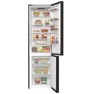 מקרר 2 דלתות מקפיא תחתון Gorenje NRK6202EBXL4 גורנייה נירוסטה שחורה 330 ליטר - יבואן רשמי
