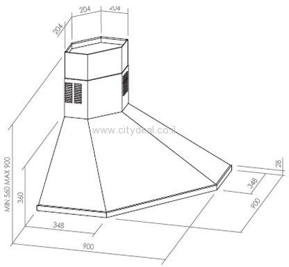 קולט אדים Delonghi דגם CHC1003 יבואן רשמי | אספקה מהירה – תמונה 2