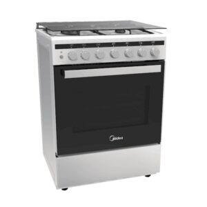 MIDEA 24DMS4G113 – תנור אפייה משולב 60 ס"מ עם כיריים גז צבע נירוסטה | יבואן רשמי