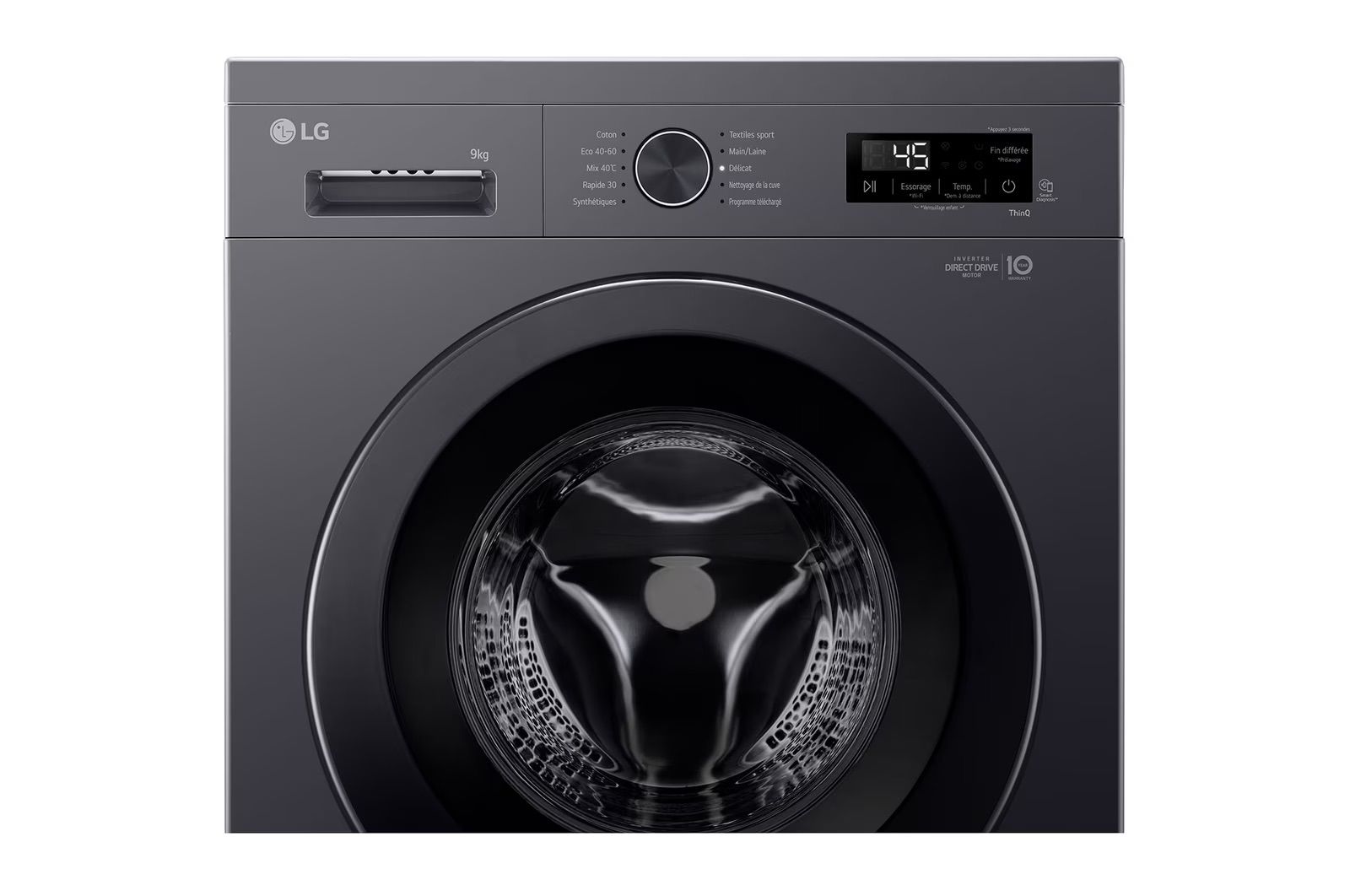 LG F94B15MBS: מכונת כביסה 9 ק"ג עם חיטוי באדים Steam – תמונה 4