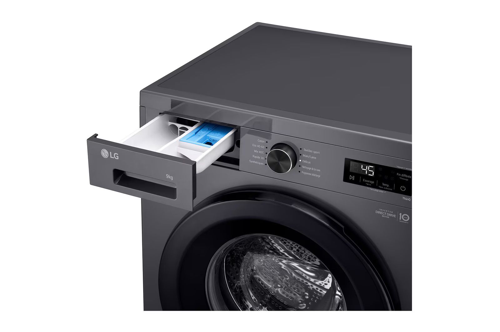 LG F94B15MBS: מכונת כביסה 9 ק"ג עם חיטוי באדים Steam – תמונה 5