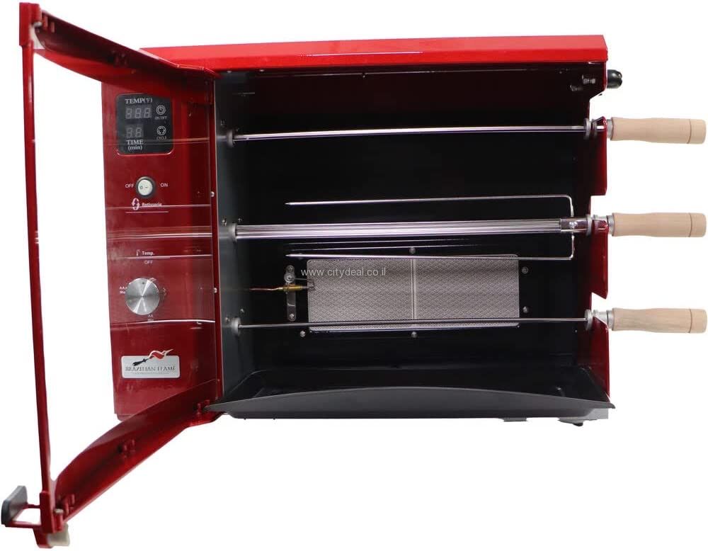 גריל שיפודים ברזילאי BRAZILIAN FLAME 3B (אדום) יבואן רשמי – תמונה 4