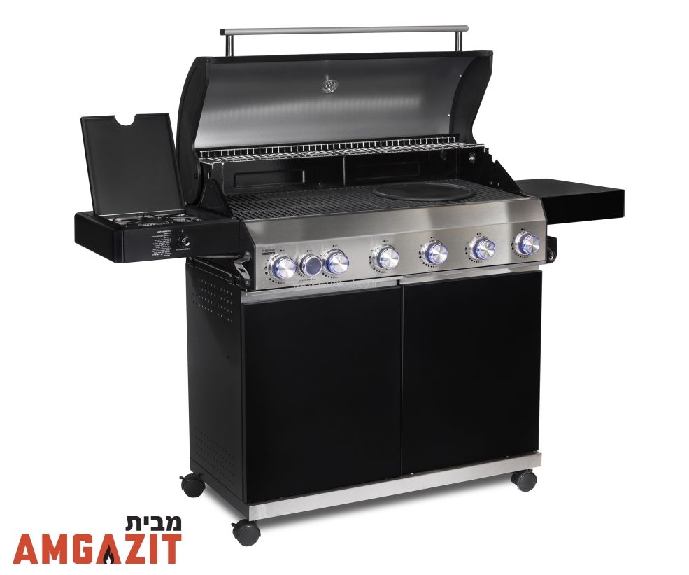 גריל גז משולב פחמים Grill stream דגם GS- Classic 6 + כירת צד