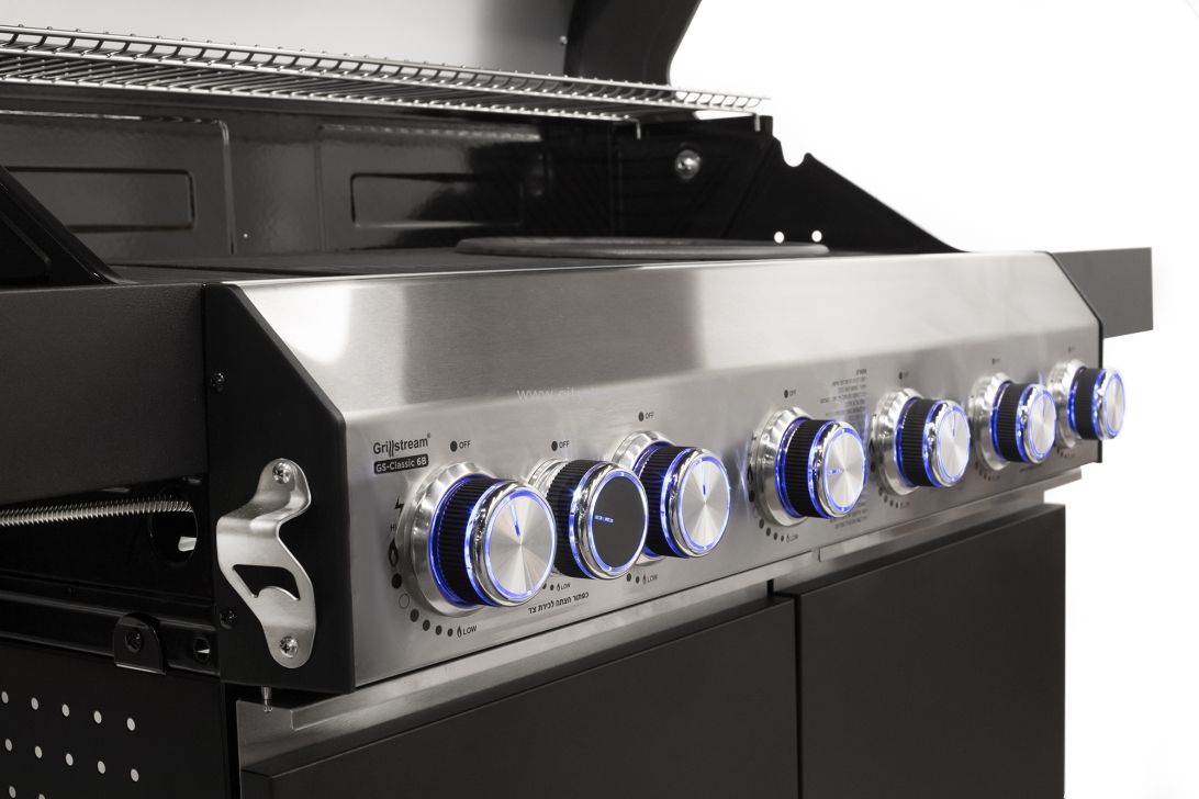 גריל גז משולב פחמים Grill stream דגם GS- Classic 6 + כירת צד – תמונה 5