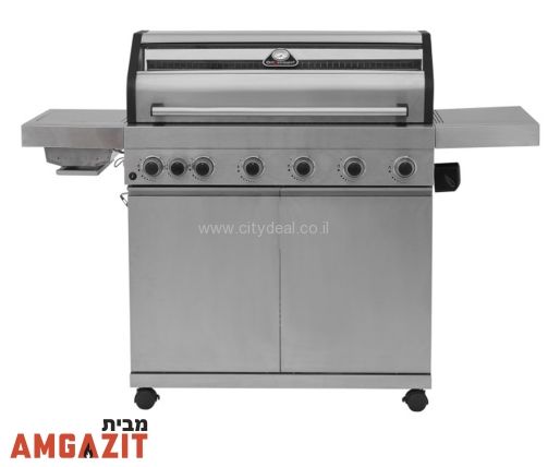 גריל גז ופחמים Elite 6 Burner + כירה Grill stream
