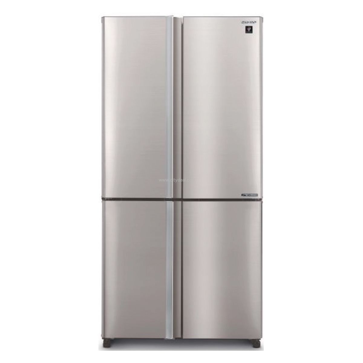 מקרר 4 דלתות מקפיא תחתון Sharp SJ-9170SL שארפ 607 ליטר אינוורטר נירוסטה עם פיקוד שבת - יבואן רשמי | משלוח מהיר