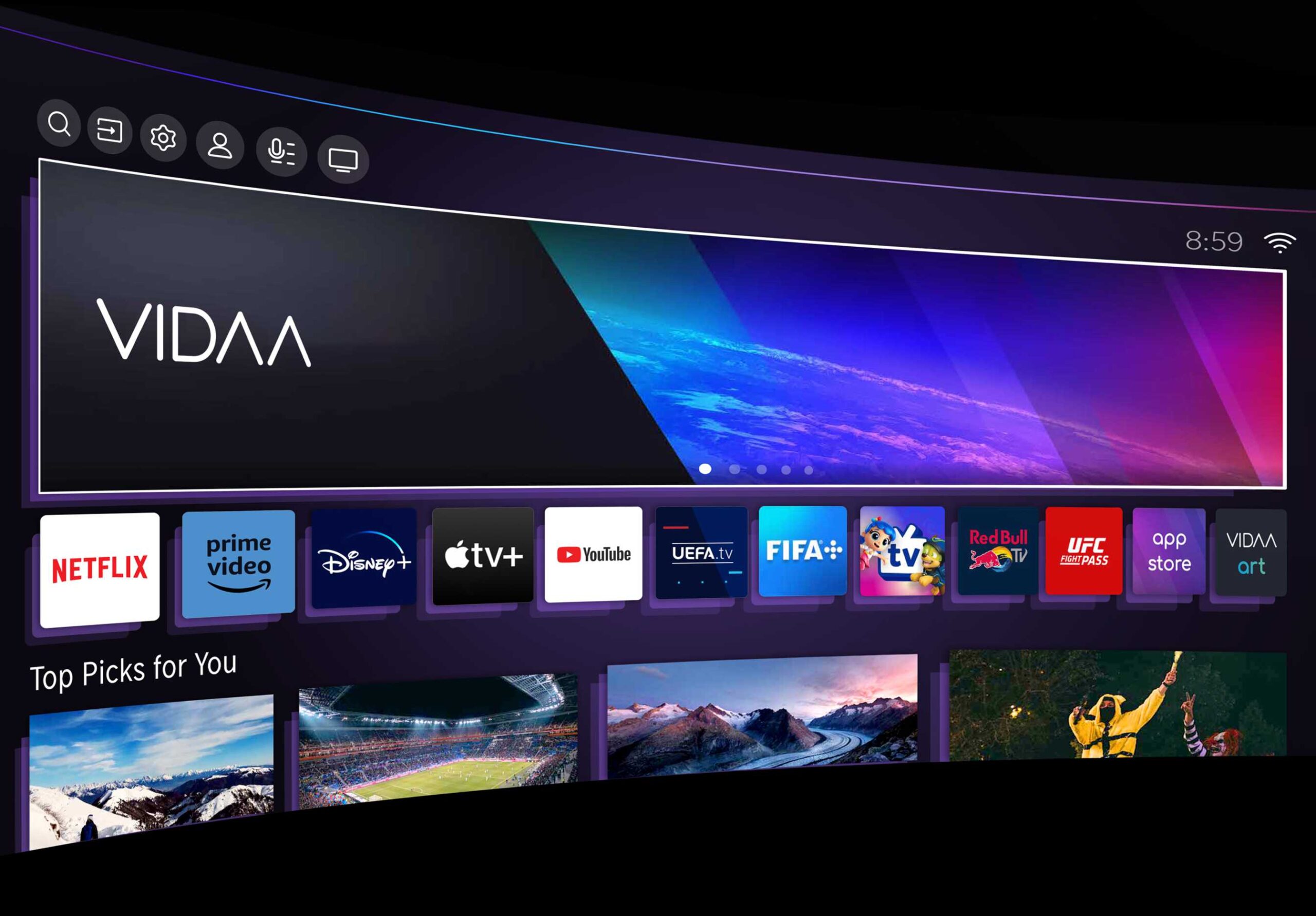 SMART TV טלוויזיה חכמה מבית Hisense תוכננה להציע לך חוויה מרשימה. תחת פלטפורמת ההפעלה Vidaa U 6.0,  היא מאפשרת גישה חלקה ופשוטה לעולם האינטרנט דרך דפדפן מובנה. תוכל ליהנות מנגינת תכנים דיגיטליים בווידאו,  מוסיקה ותמונות מהמדיה הפנימית שלך. הטלוויזיה מחוברת גם לרשת WIFI ומגיעה עם תמיכה ב-BLUETOOTH,  אשר מאפשרת לך לחבר אביזרים כמו רמקולים, עכברים ומקלדות. כמו כן, תוכל לשתף תוכן מהטאבלט או הסמארטפון שלך  בקלות באמצעות שיקוף מסך ANYVIEW CAST. לשליטה מרחוק יעילה יש אפליקציה RemoteNow הזמינה למכשירי  Android ו-iOS. בנוסף, תהיה לך גישה ישירה לאפליקציות פופולריות כמו Netflix, Youtube ו-Prime Video