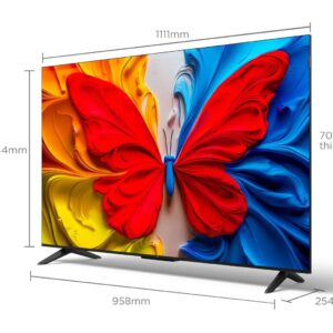 TCL 50S5K טלוויזיית QLED חכמה 50 אינץ’ FHD עם Google TV, HDR ו-Dolby Audio