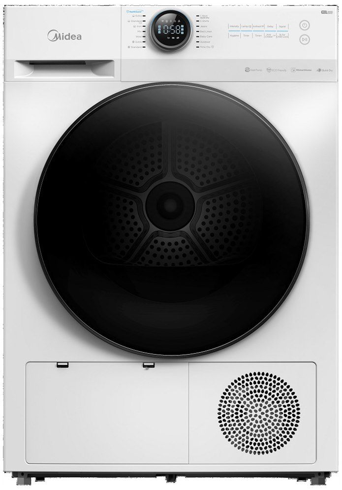 מייבש כביסה משאבת חום 10 ק"ג Midea MDL100-CH03B/B07EW – חסכוני, חכם ושקט - יבואן רשמי | משלוח מהיר – תמונה 4