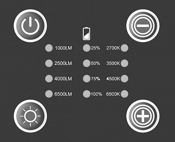NEWTEC BRIGHT 6500LM - תאורה ניידת עוצמתית 3000K+6000K | יבואן רשמי – תמונה 5