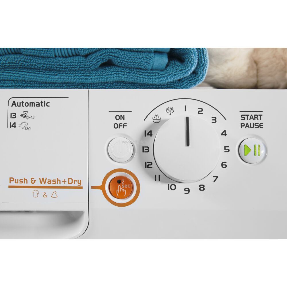 מכונת כביסה משולבת מייבש Indesit דגם XWDE961480X יבואן רשמי – תמונה 2
