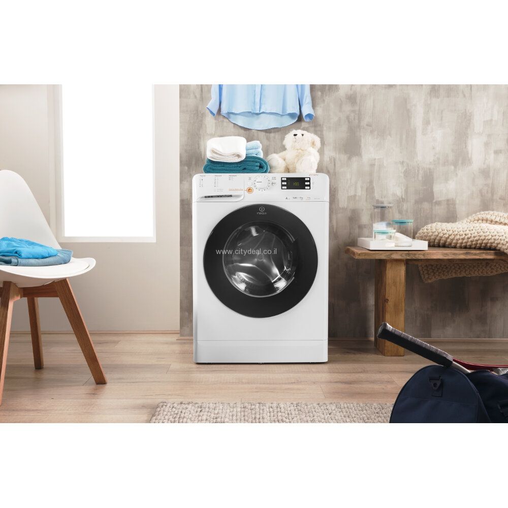 מכונת כביסה משולבת מייבש Indesit דגם XWDE961480X יבואן רשמי – תמונה 6