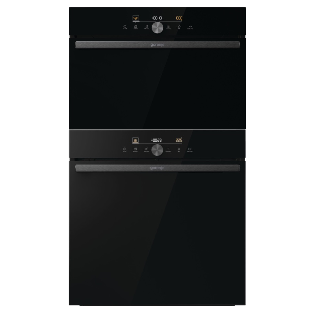 סט תנור בנוי ומשולב מיקרוגל Gorenje גורניה BOS6747A05DG ו-BCM4547DG שחור 77 ליטר 45 ס"מ עם פיקוד שבת – תמונה 5
