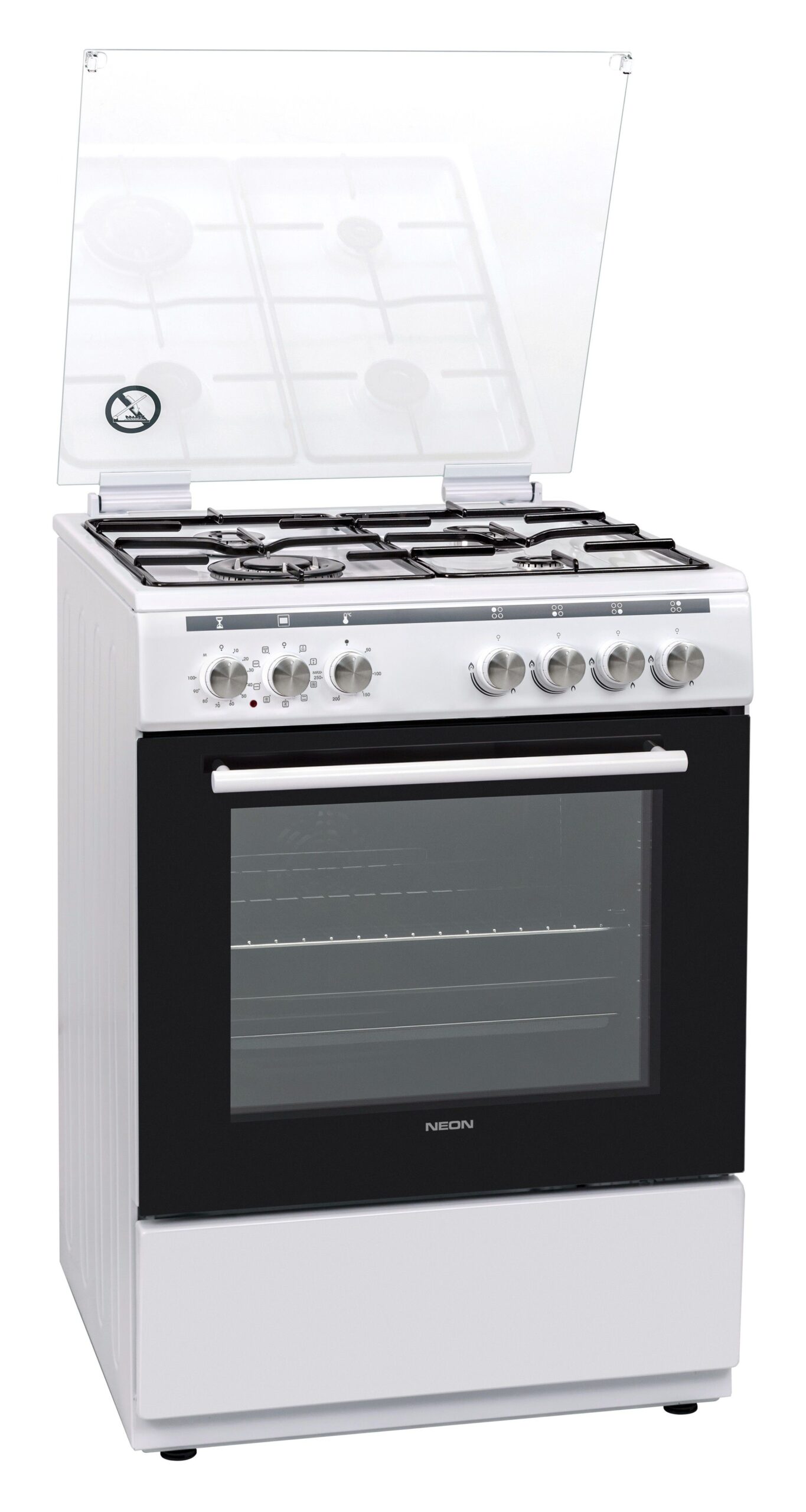 תנור משולב כיריים NEON דגם NE-GO6060W