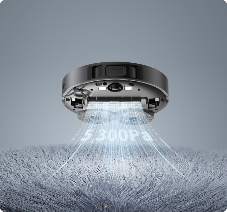 שואב אבק רובוטי מקרצף Dreame L10s Pro כוח יוצא דופן. ניקוי יוצא דופן. חופר לעומק ושואב עם שאיבה חזקה לניקוי שיער, לכלוך, אבק ופסולת לניקוי שטיחים יוצא דופן