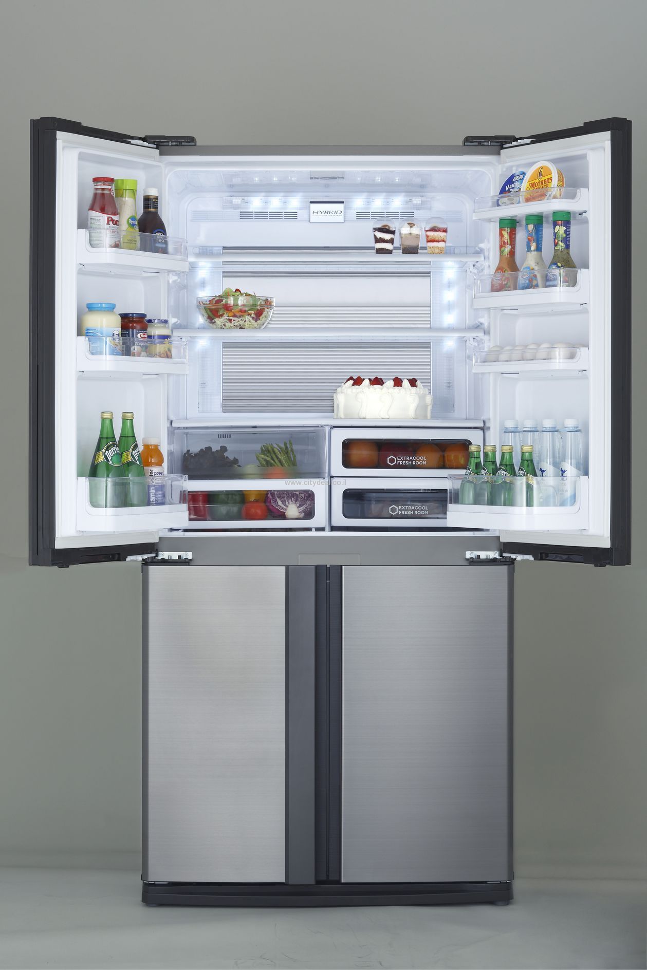 מקרר מקפיא תחתון Sharp SJ-FE87 615 ליטר שארפ – תמונה 3