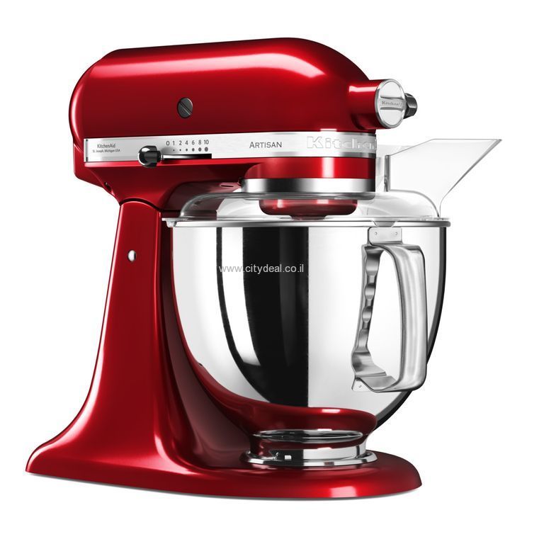 KITCHENAID 5KSM175ICA - מיקסר קיטשן אייד בצבע אדום תפוח יבואן רשמי