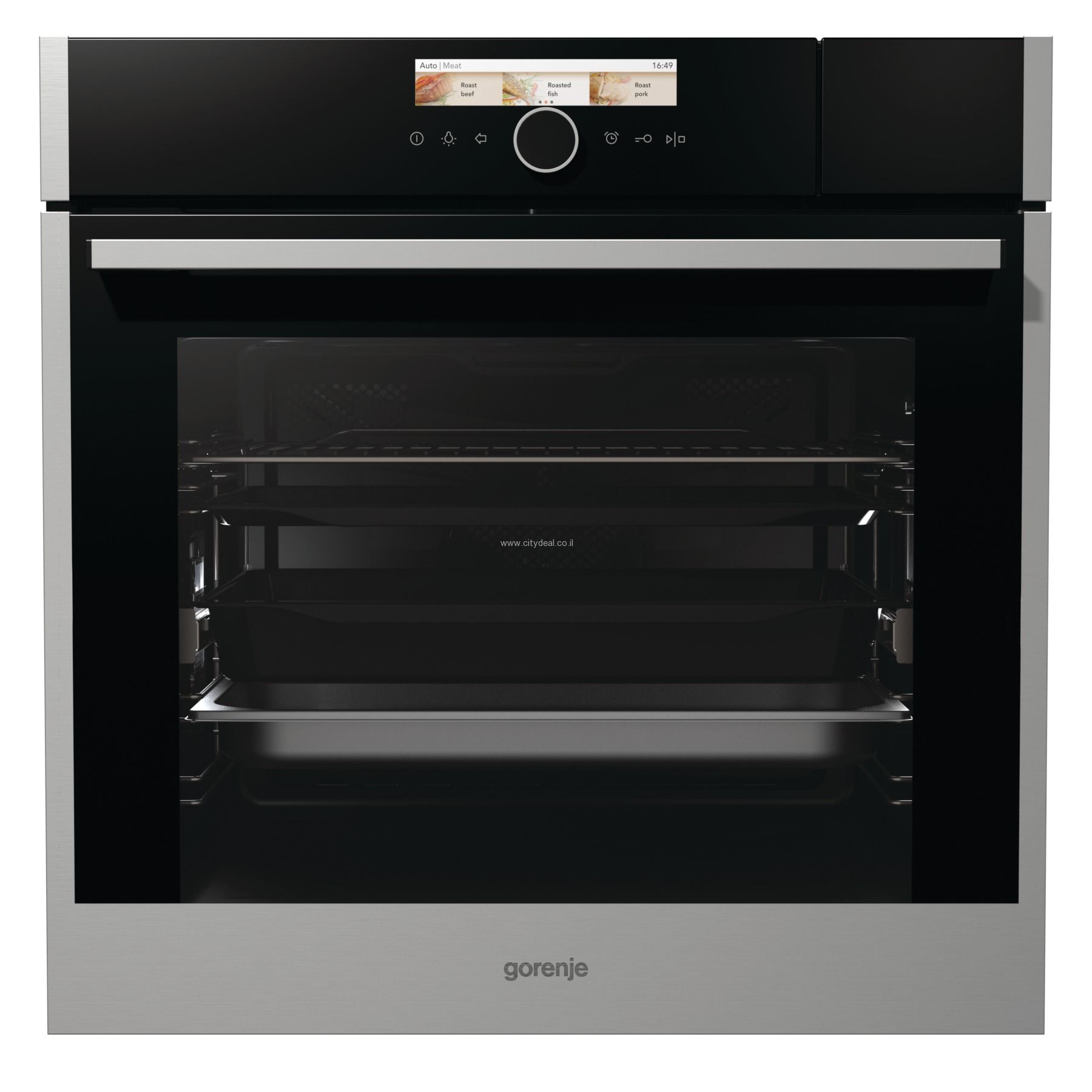 תנור בנוי Gorenje BCS798S24X ברוחב 60 ס"מ, שחור משולב נירוסטה, נפח 73 ליטר | משלוח מהיר – תמונה 2