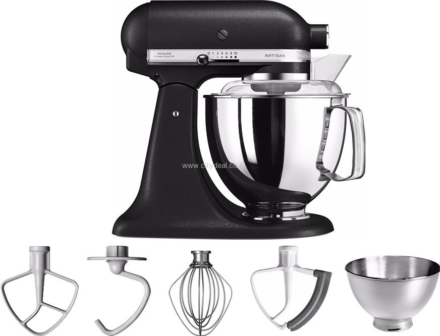 KITCHENAID 5KSM175PBK - מיקסר קיטשן אייד בצבע שחור יבואן רשמי – תמונה 2