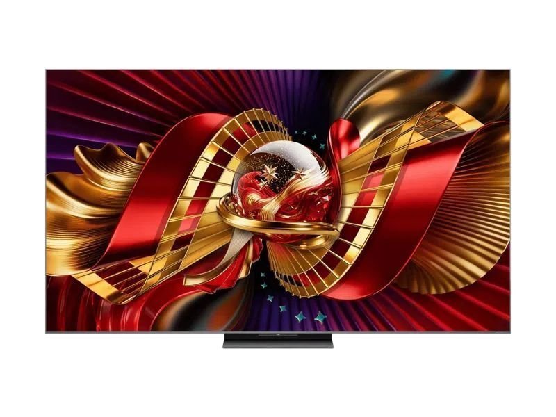 טלוויזיה חכמה TCL 98C8L מסך 98 אינץ' 4K SQD-Mini LED בקצב רענון 144Hz עם Google TV - יבואן רשמי